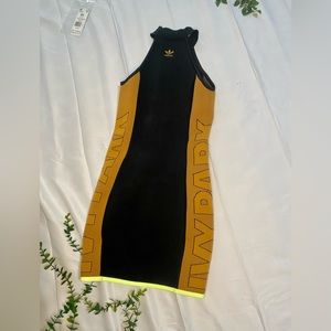 IVY PARK 2020 Dress Black and Lime Green NWT